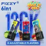 Fizzy 120k 120000 Züge 6-in-1 China Vape-Gerät