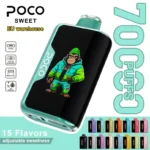 poco sweet 70000 puffs 70k battery nicotine pod system smooth hit
