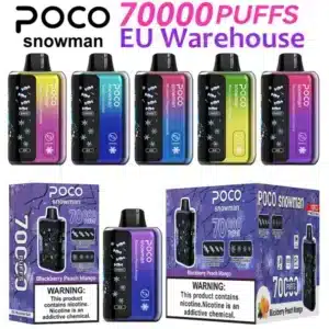 poco snowman 70000 70k ice control sigaretta elettronica puff ricaricabile colpo fluido